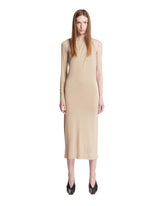 Beige One-Shoulder Jersey Dress - MUGLER | PLP | Antonia