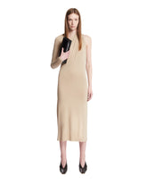 Beige One-Shoulder Jersey Dress - MUGLER | PLP | Antonia