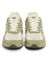 White and Green Made in USA 990v4 Sneakers | PDP | Antonia
