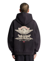Air Jordan x Levi's Black Printed Hoodie | PDP | Antonia