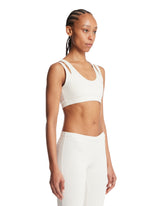 NikeSKIMS White Double-Strap U-Neck Top | PDP | Antonia