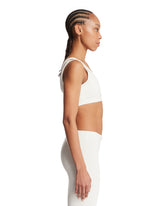 NikeSKIMS White Double-Strap U-Neck Top | PDP | Antonia