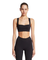 NikeSKIMS Black Studio Stretch Square-Neck Top | PDP | Antonia