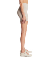 NikeSKIMS Beige Studio Stretch Shorts | PDP | Antonia