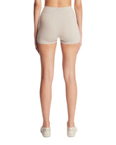 NikeSKIMS Beige Studio Stretch Shorts | PDP | Antonia