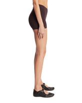 NikeSKIMS Brown Studio Stretch Shorts | PDP | Antonia