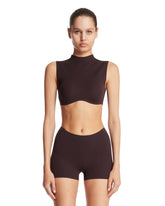 NikeSKIMS Top Studio Stretch Marrone | PDP | Antonia
