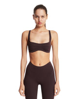 NikeSKIMS Micro Bra Studio Stretch Marrone | PDP | Antonia
