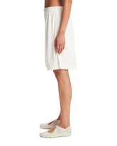 NikeSKIMS White Airy Relaxed Shorts | PDP | Antonia