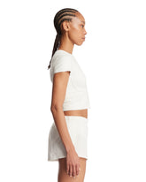 NikeSKIMS White Cropped Corset T-Shirt | PDP | Antonia