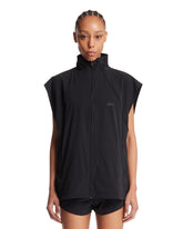 NikeSKIMS Oversized Black Stretch Nylon Vest - NIKE WOMEN | PLP | Antonia