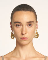 Orecchini A Goccia Blow Up Dorati | All | Antonia