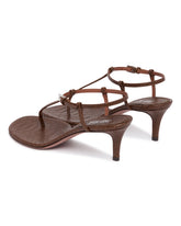 Brown Thong Heel Sandals | PDP | Antonia