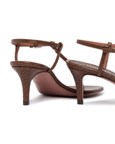Brown Thong Heel Sandals | PDP | Antonia