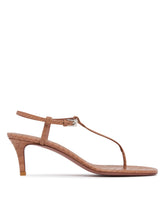 Beige Thong Heel Sandals | PDP | Antonia