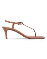 Beige Thong Heel Sandals | PDP | Antonia