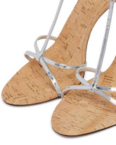 Silver T-Strap Sandals | PDP | Antonia