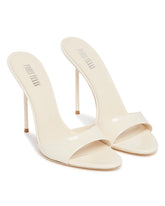 White Lidia Leather Mules - PARIS TEXAS | PLP | Antonia