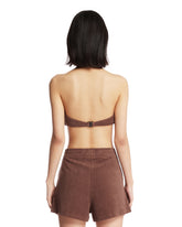 Brown Terry Bandeau Top | PDP | Antonia