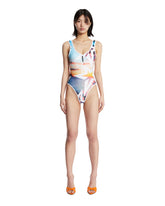 Multicolor Zip One-Piece Swimsuit | PDP | Antonia