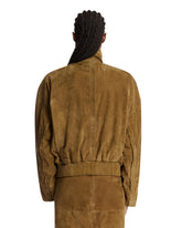 Brown Softcore Suede Jacket | PDP | Antonia