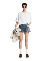 X-Boyfriend Shorts Applique Blu | PDP | Antonia