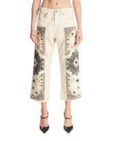 White Cropped Applique Jeans - Women's jeans | PLP | Antonia