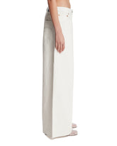 White Nico Wrap Wide-Leg Jeans | PDP | Antonia