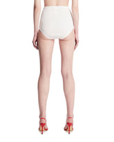 White Ribbed Shorts | PDP | Antonia