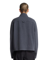 Gray Wool Fleece Sweater | PDP | Antonia