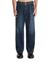 Jeans Ampi Con Cintura Blu | PDP | Antonia