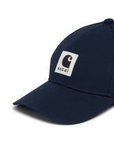 Sacai x Carhartt WIP Blue Logo Cap | PDP | Antonia