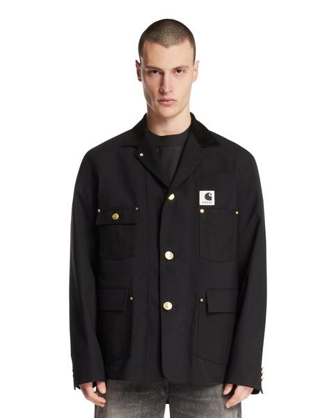 Sacai x Carhartt WIP Black Suiting Duck Jacket | SACAI - Antonia