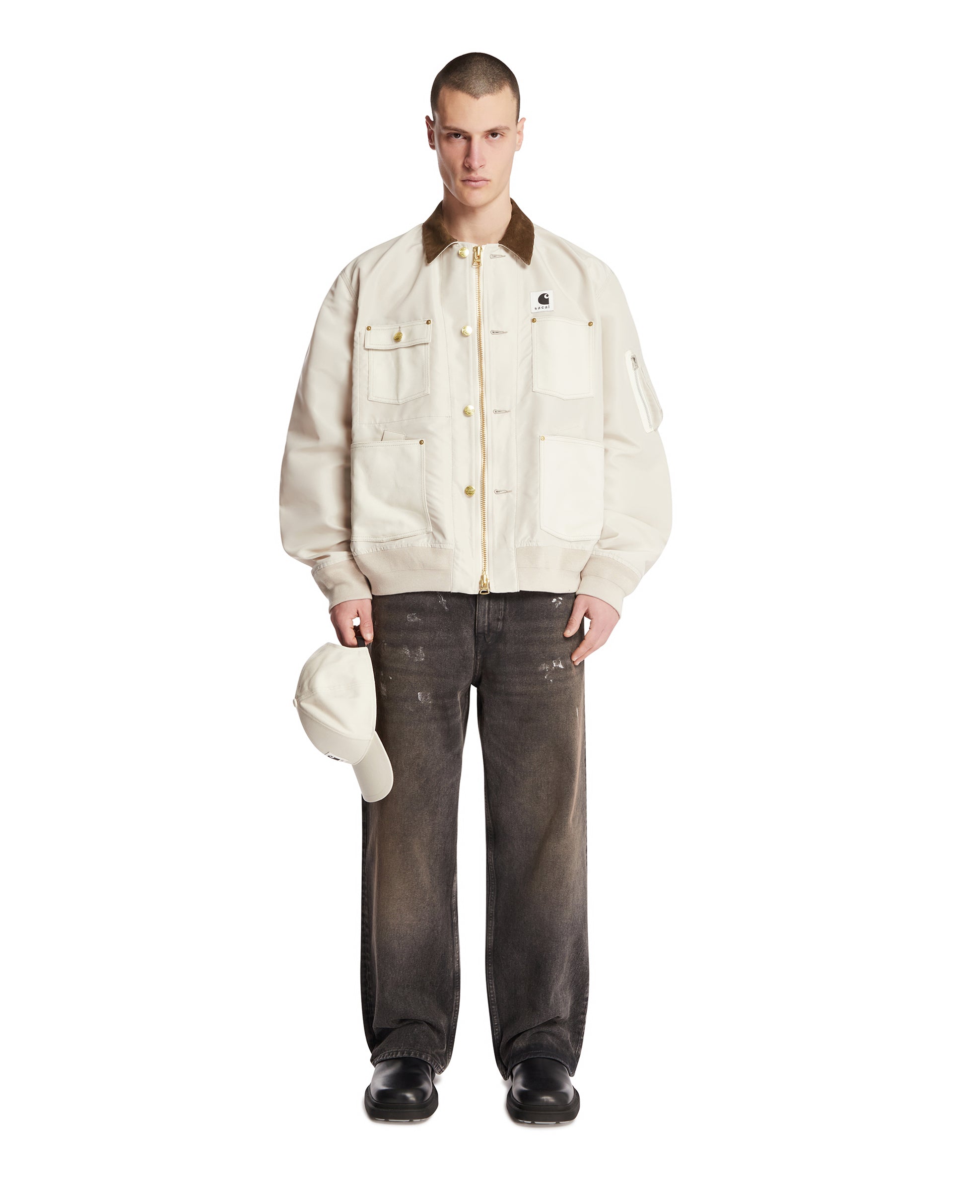 Sacai x Carhartt WIP Beige Nylon Twill x Duck Blouson | SACAI