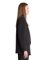 Black Habutai Silk Jacket | PDP | Antonia