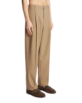 Beige Wool and Mohair Pants | PDP | Antonia