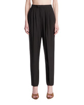 Pantaloni In Seta Habutai Neri | PDP | Antonia