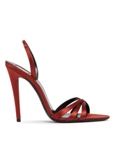 Red Kate Satin Sandals | PDP | Antonia