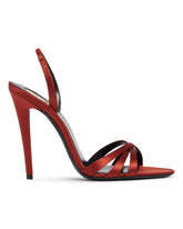 Sandali Kate in Satin Rossi | PDP | Antonia