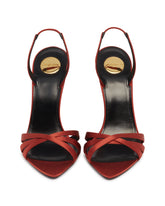 Sandali Kate in Satin Rossi | PDP | Antonia