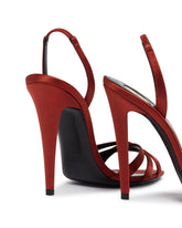 Sandali Kate in Satin Rossi | PDP | Antonia