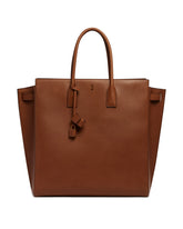 Brown Large Sac De Jour Leather Bag - Men's bags | PLP | Antonia