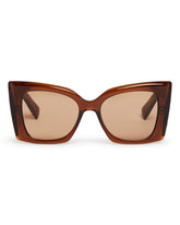 Brown M119 Blaze Crystal Sunglasses | PDP | Antonia