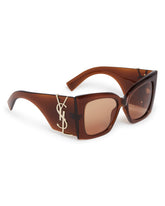 Brown M119 Blaze Crystal Sunglasses | PDP | Antonia