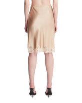 Beige Silk Skirt | PDP | Antonia