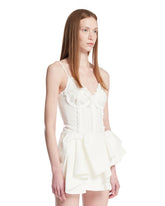 Top Con Rouches Bianco | PDP | Antonia