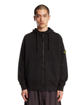 Black Zip Hoodie - STONE ISLAND | PLP | Antonia