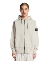 Gray Zip-Up Hoodie - STONE ISLAND | PLP | Antonia