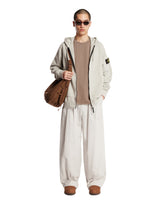 Gray Zip-Up Hoodie - STONE ISLAND | PLP | Antonia