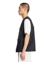 Blue Multi-Pocket Gilet | PDP | Antonia